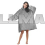Толстовка плед з капюшоном Huggle Hoodie сіра